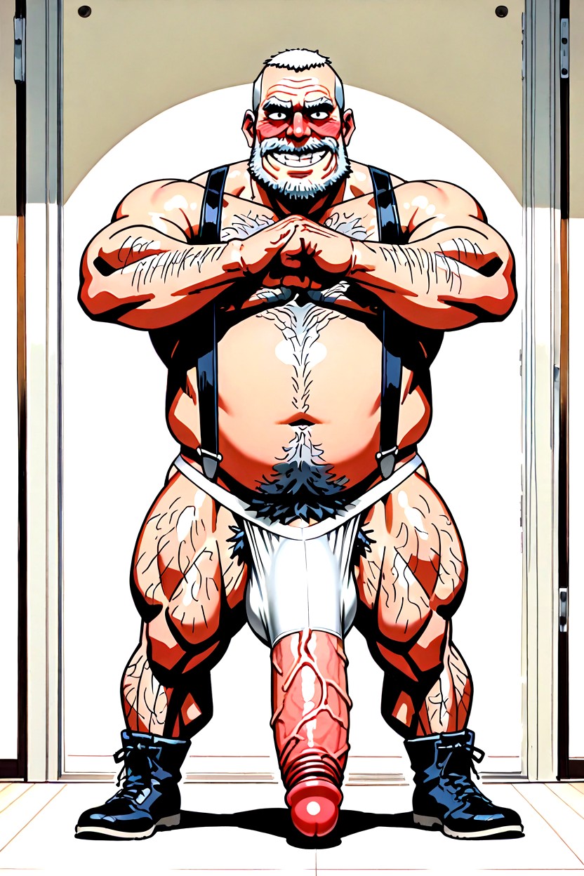White Suspenders, 恥ずかしい, サスペンダー ゲイAIポルノ