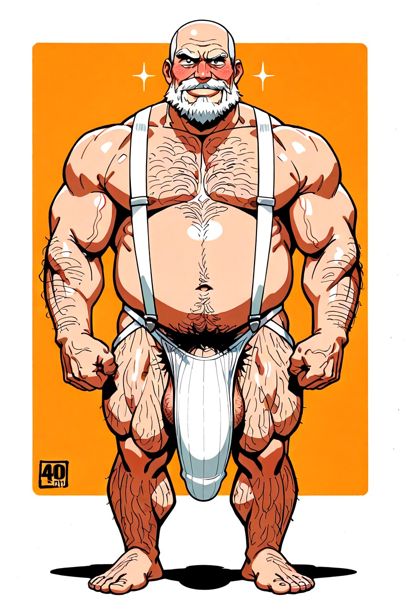 吊帶褲, Highly Detailed Jock Strap, 30+ AI同性戀黃片