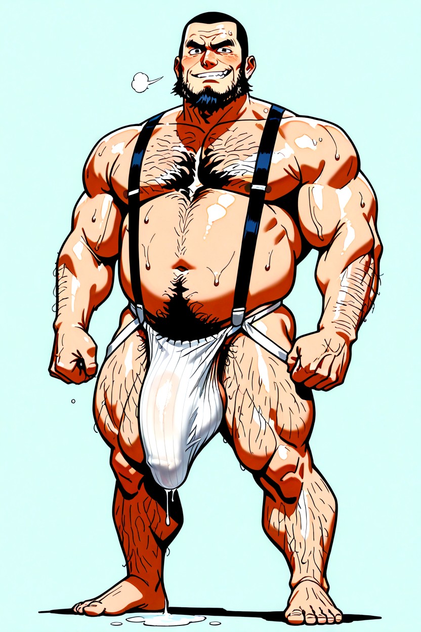 Gros, Japonais, Corps Entier Porno IA Gay