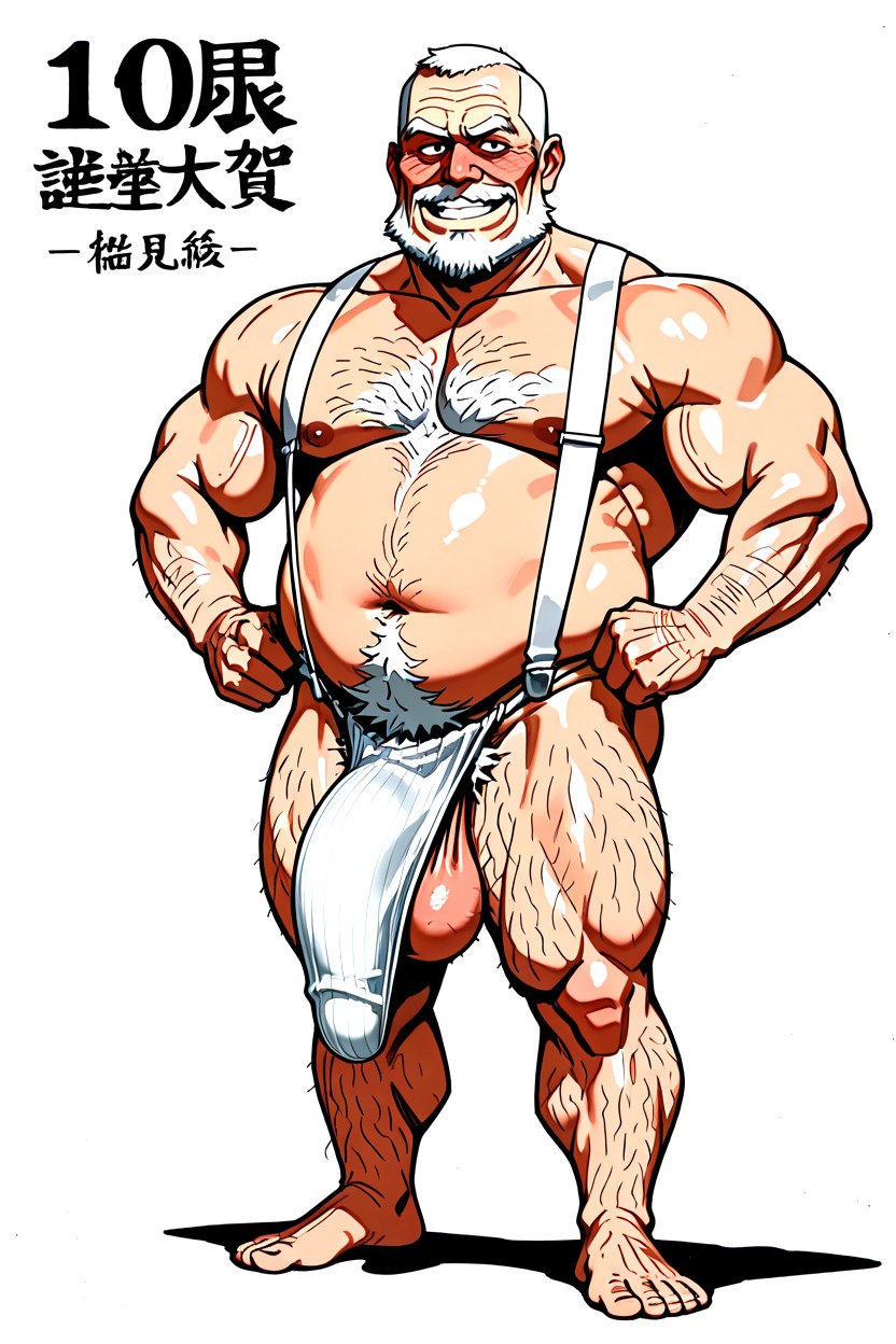 Excessively Hairy Belly, 侧视图, 难以置信的超长阴茎 AI同性恋黄片