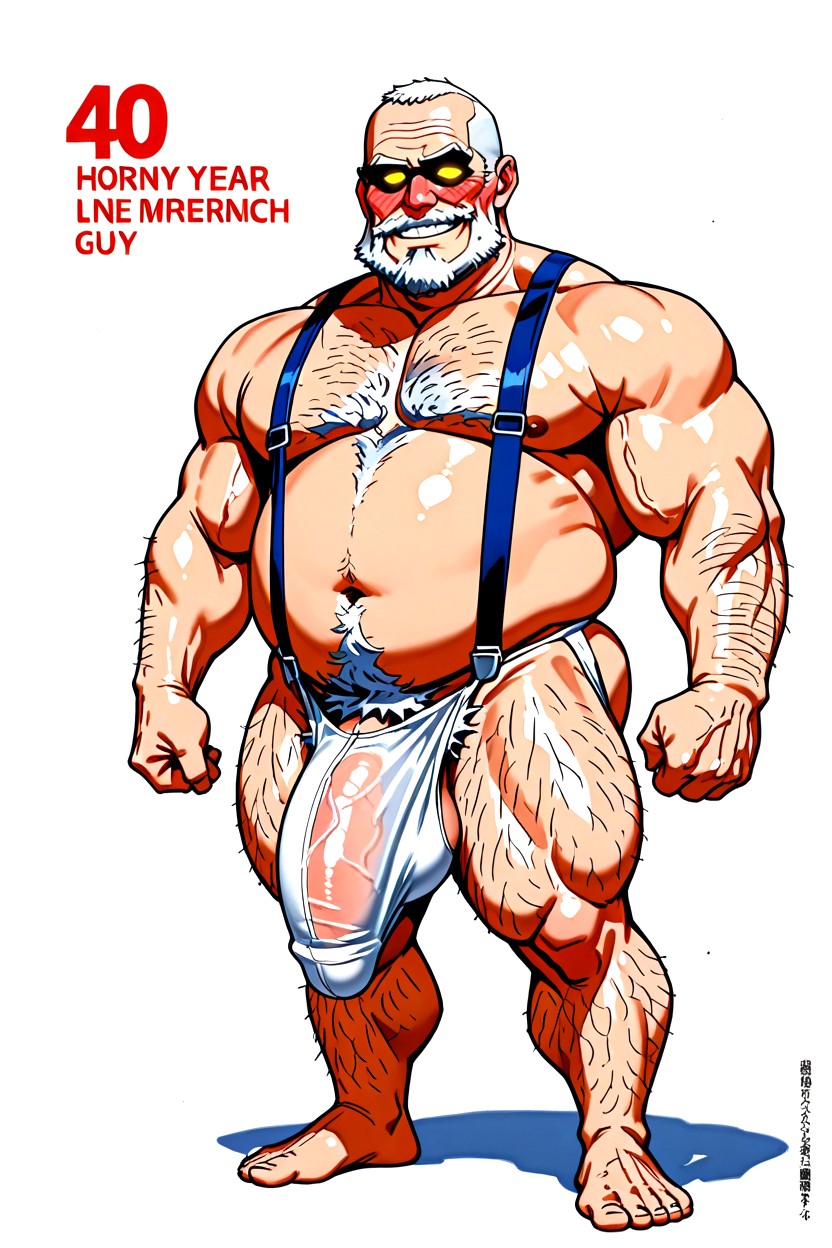 側面図, Penis Shaft Sagging Excessively Far Down Within Underwear Stretching, 30+ ゲイAIポルノ