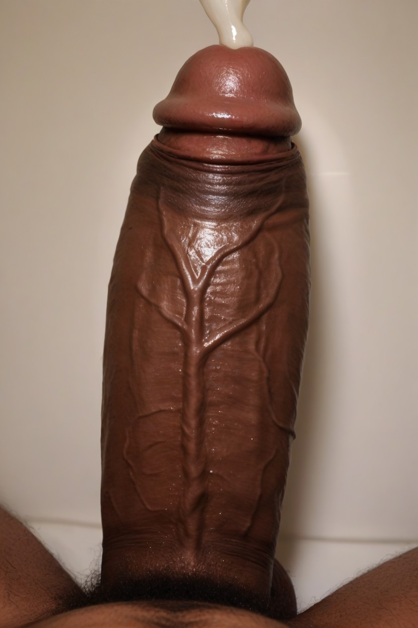 Plump Appleshaped Glans, Thick Glans, African Pornografia gay com IA