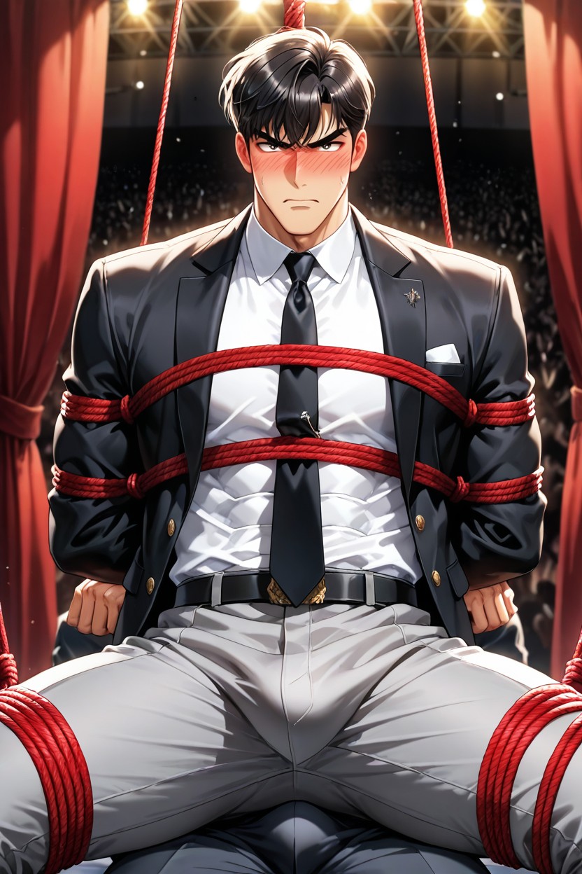 화난 얼굴, Bdsm Outside His Clothes, 25+ 게이 AI 포르노