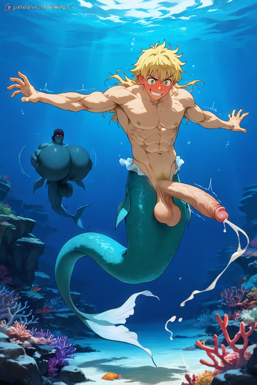 Scary, Slutboy, Diving In The Ocean 게이 AI 포르노