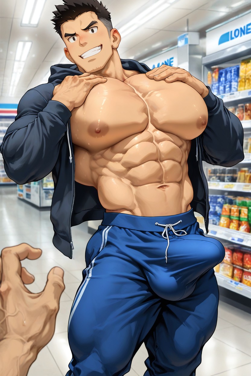 Jock, Skinnyarms, Circumscribed Waist 게이 AI 포르노