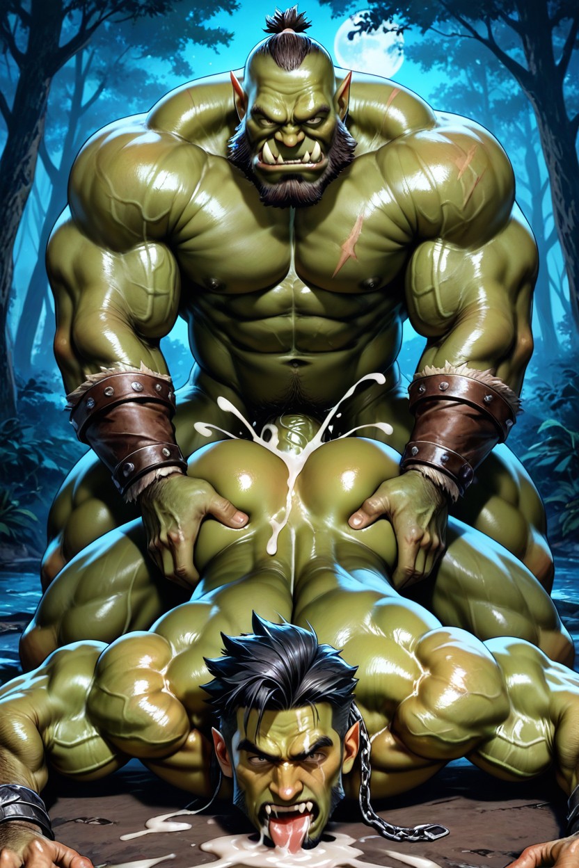 Very Huge Dick, Naked, Man Is 게이 AI 포르노