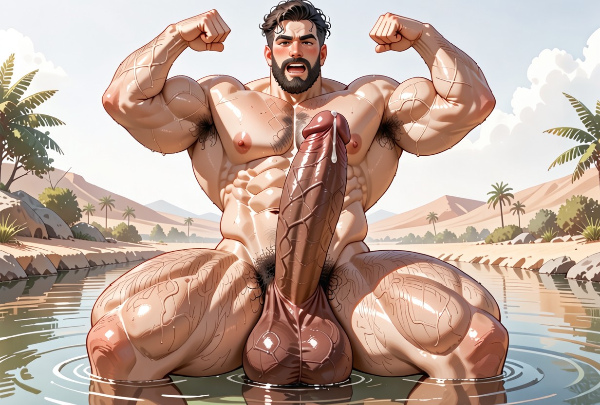 Gigantic Fully Erect Uncut Dark Cock, Veiny Body, 光滑 AI同性戀黃片