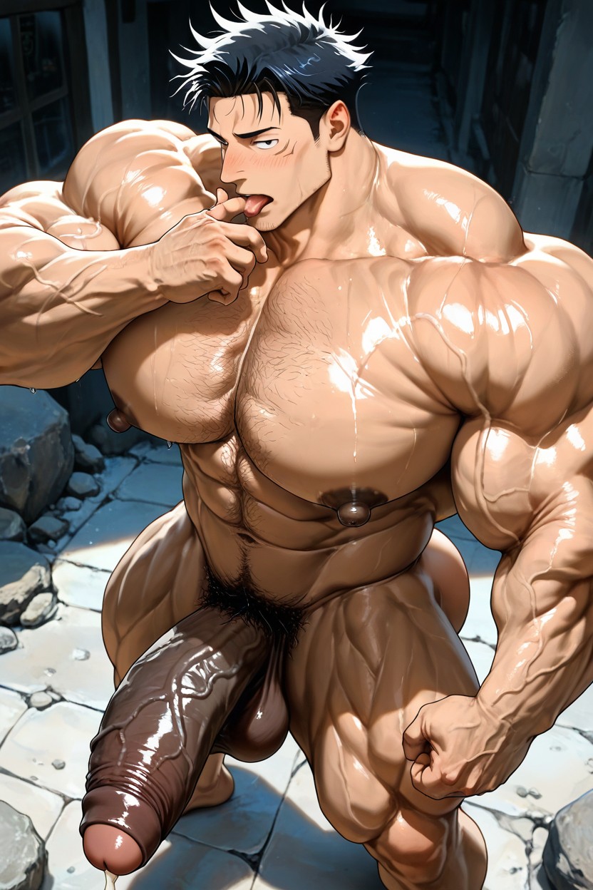 Hair Shaved On Sides, 버블 버트, Gigantic Long Penis 게이 AI 포르노