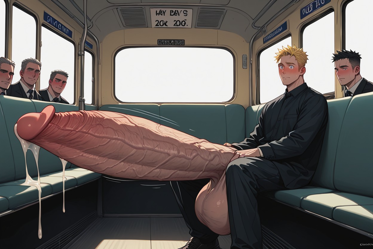 Blushing Face, 側面図, Oversized Hyper Balls ゲイAIポルノ