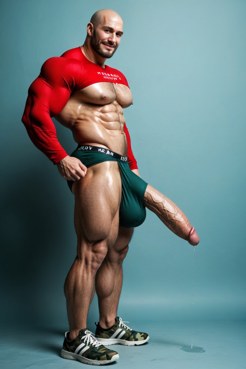 Hard Penis, 灰黑色, White Underwear Briefs AI同性戀黃片