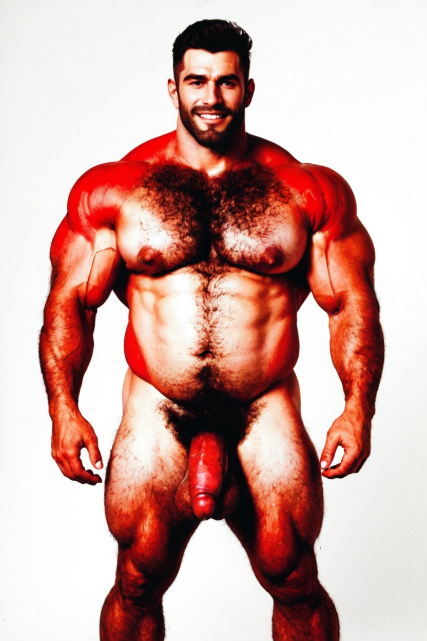 No Background Props, Hyper Pecs, Solid White Background AI同性戀黃片