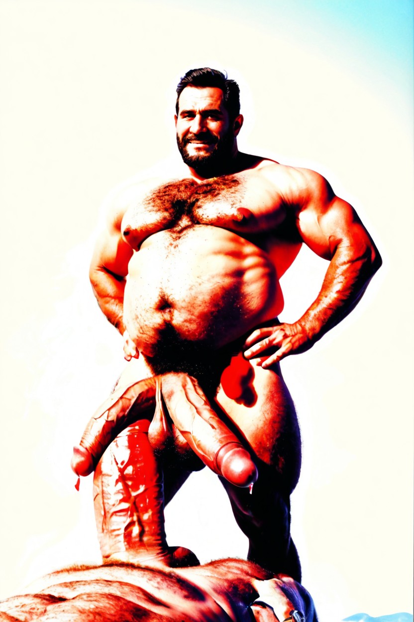 대머리, Pleasure, Chest Hair Bushes 게이 AI 포르노