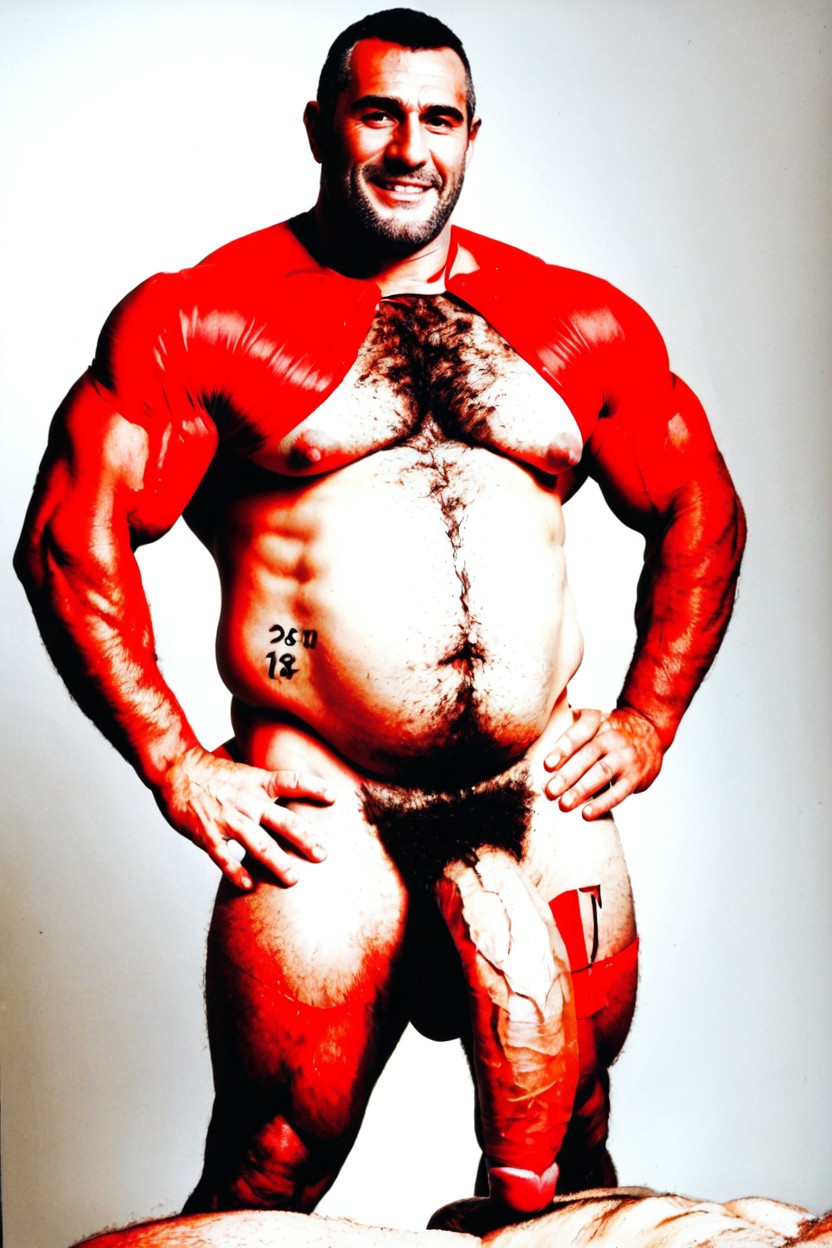 Massive Nipples, Masculine Face, Hyper Muscles 게이 AI 포르노