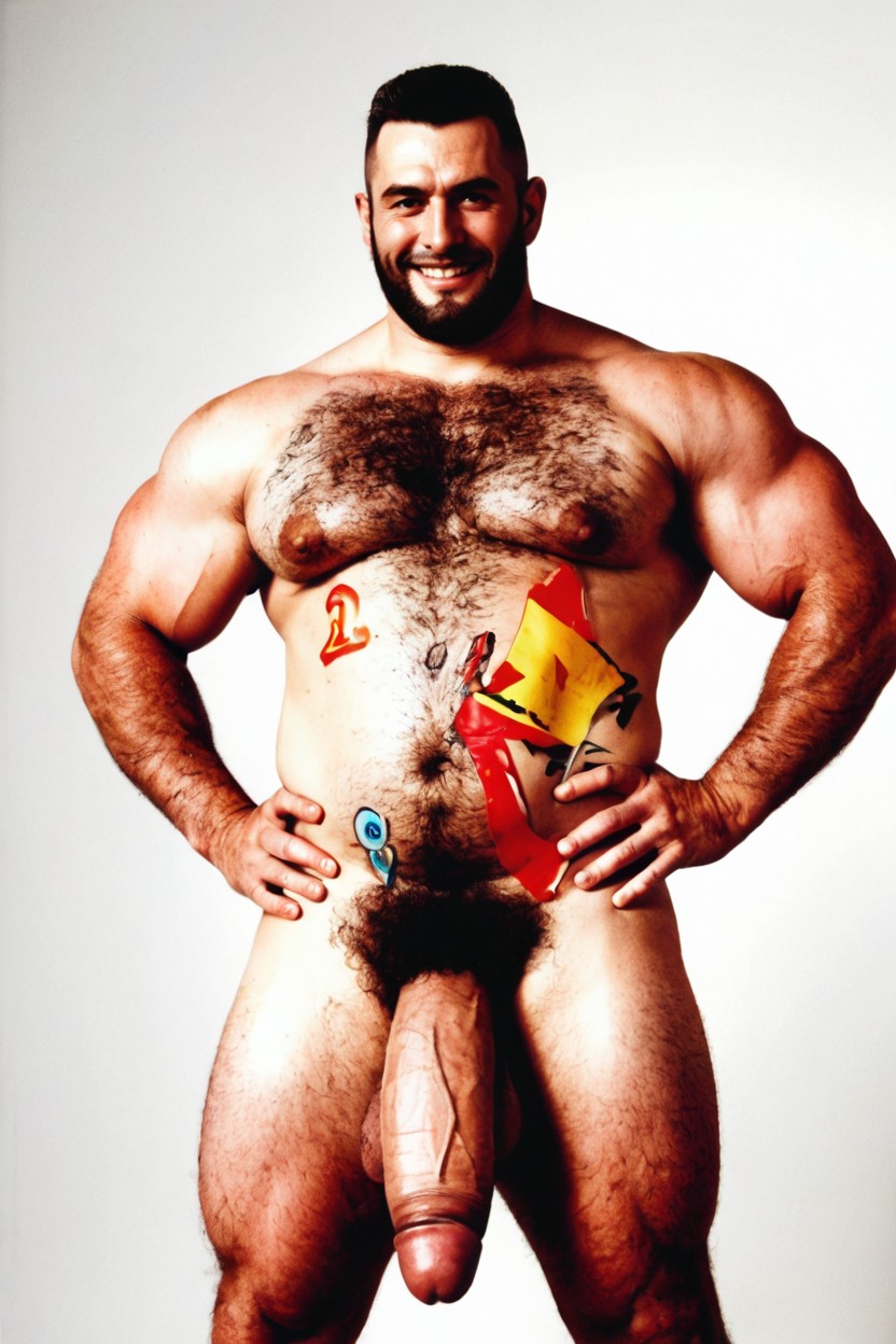 Hairy Belly, Bare Foot, Hairy Muscles 게이 AI 포르노