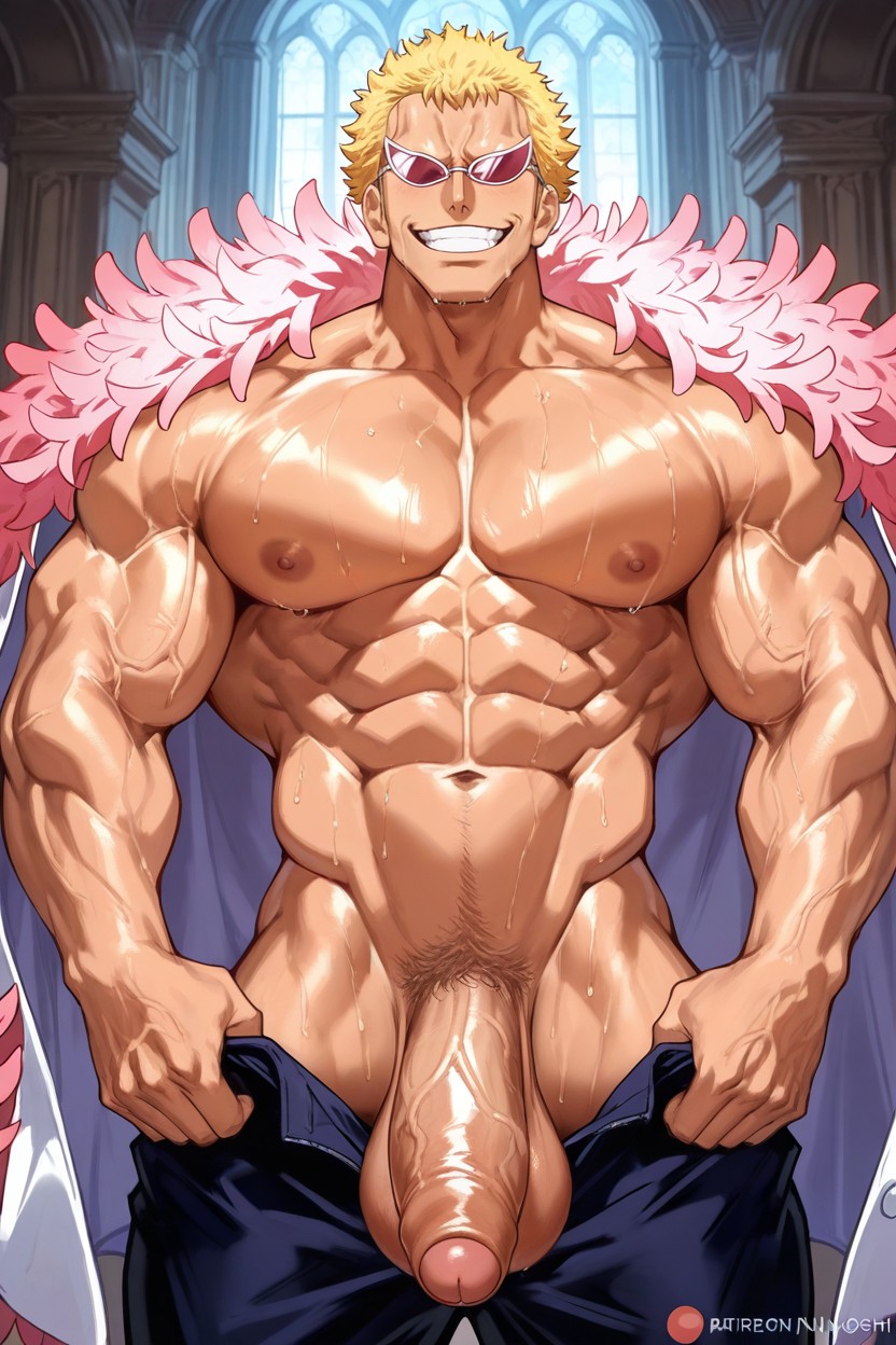 Big Dick, Man, Volumetric Light Pornografia gay com IA