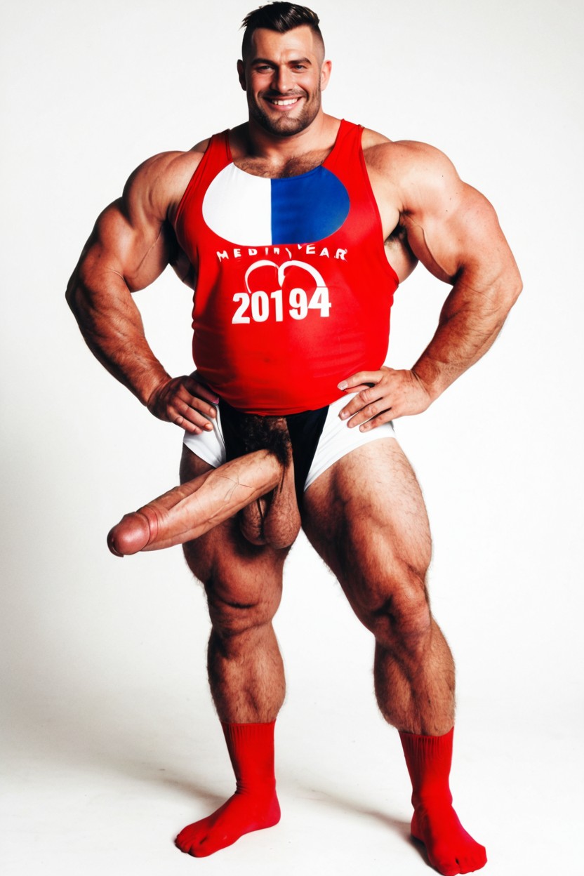 Low Hanging Balls, Calvo, Pubic Hair Strands Multiplied Porno gay IA