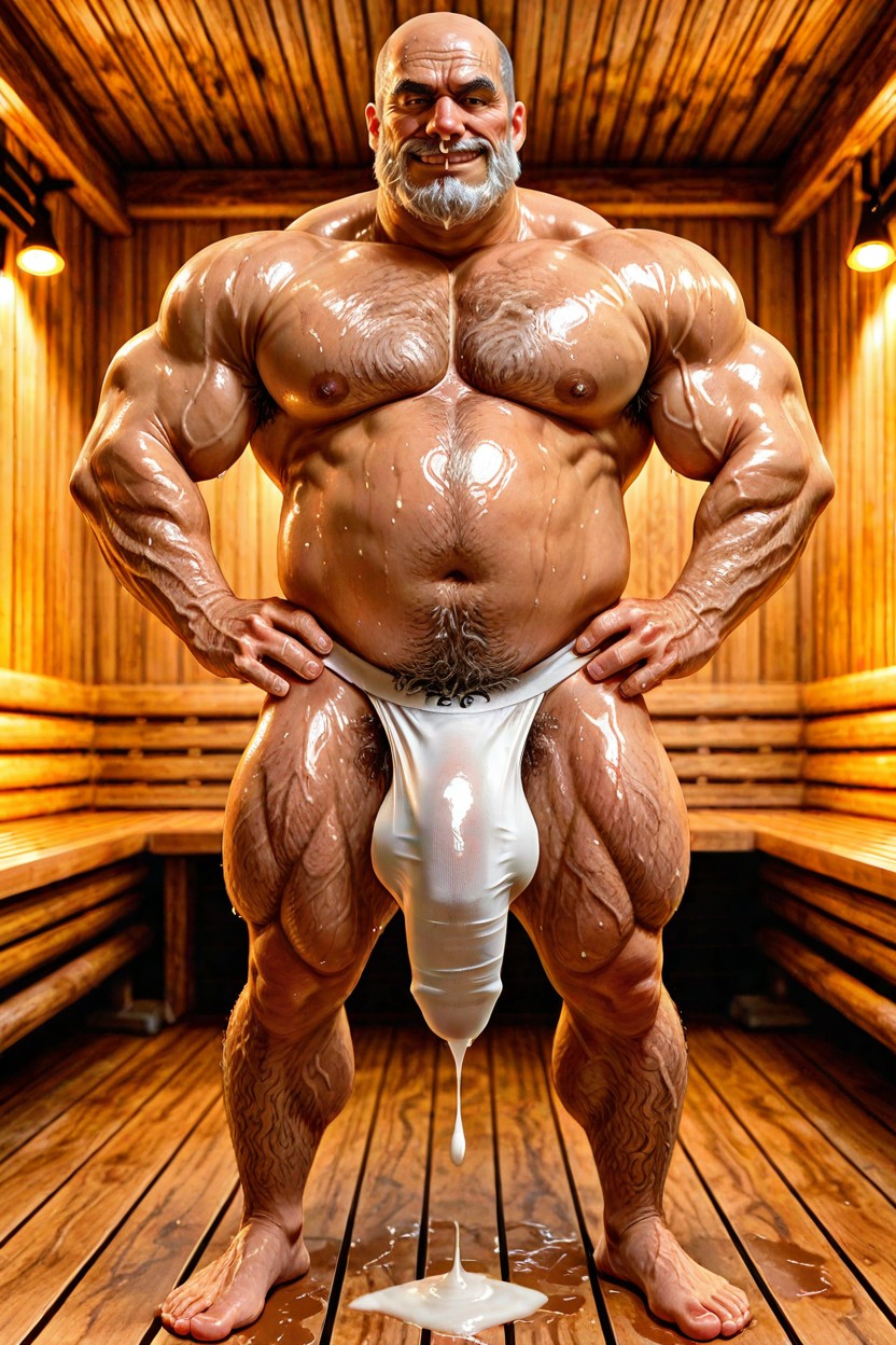 Burlap Jockstrap Material, Corpulent Belly, Excessively Hairy Belly AI同性恋黄片