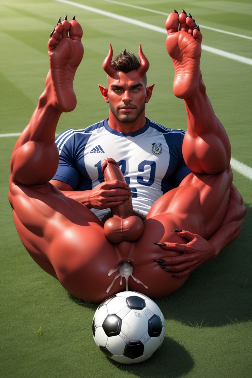 Pecs Out, 足球員, Red Skin Demon AI同性戀黃片