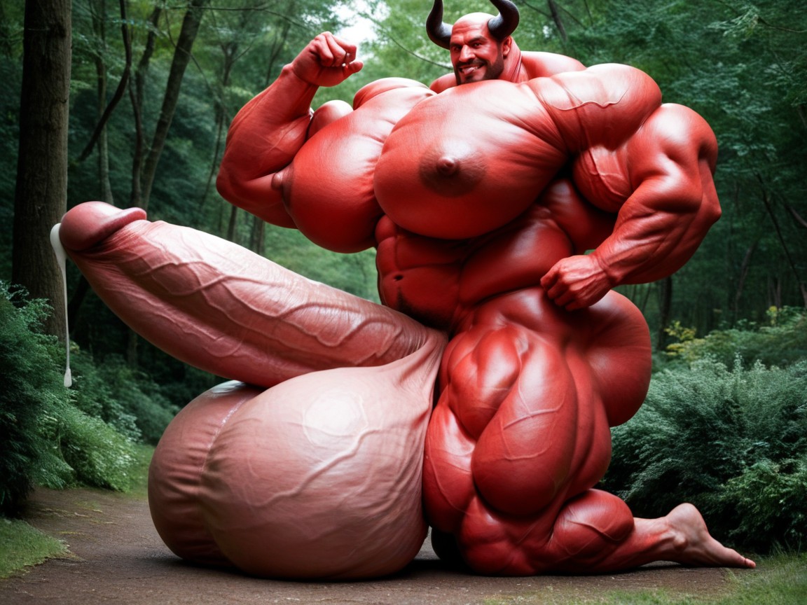 Hyper Massive Muscles, 吐舌頭, Hyper Wide Muscle Body AI同性戀黃片
