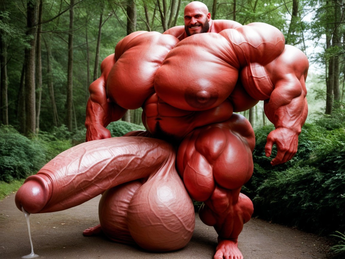 Cock Bigger Than Human, Red Devil, Massive Oversized Hyper Testicles AI同性恋黄片