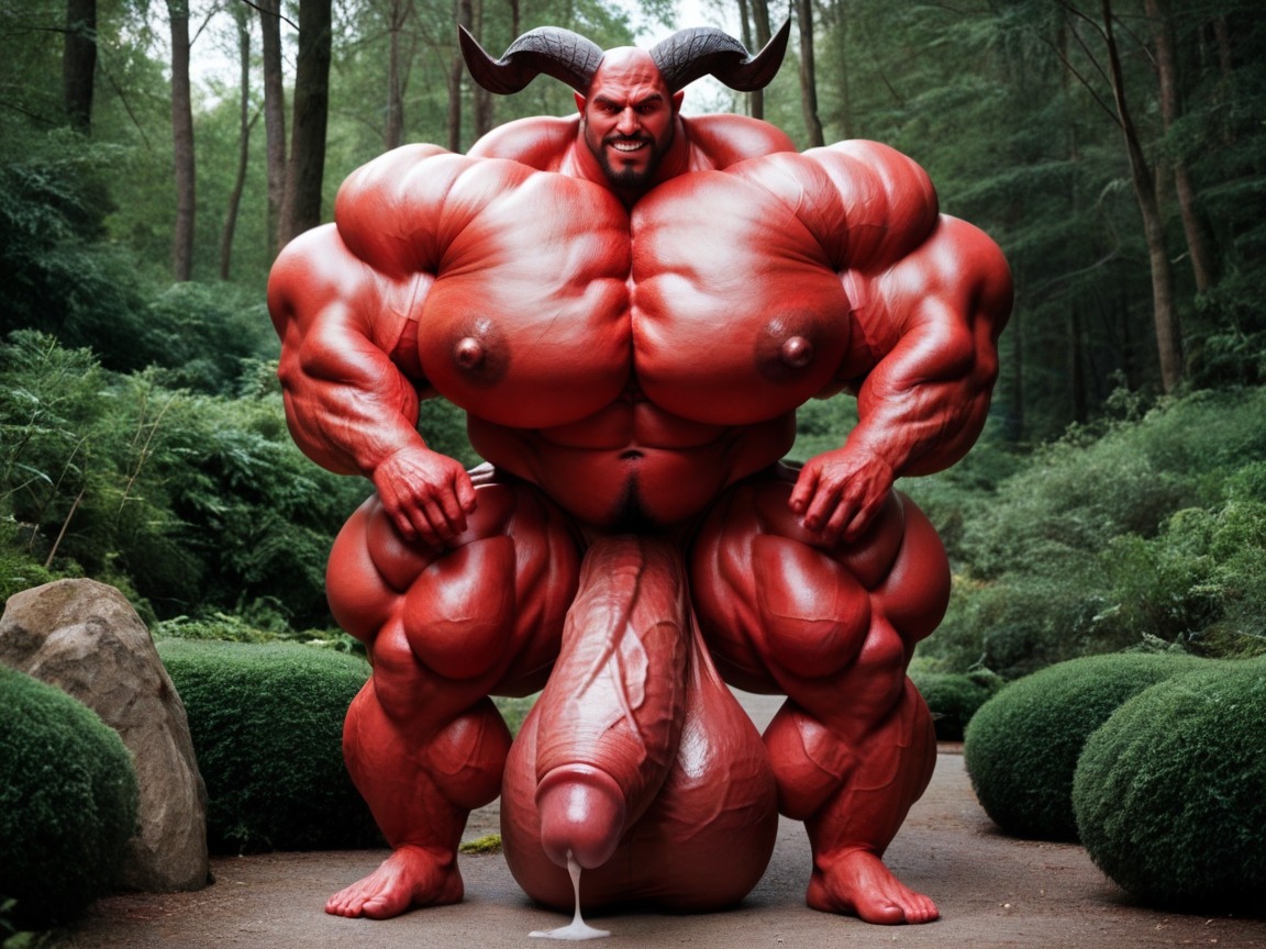 Hyper Muscle, Balls Bigger Than Human, Oversized Hyper Muscles AI同性戀黃片