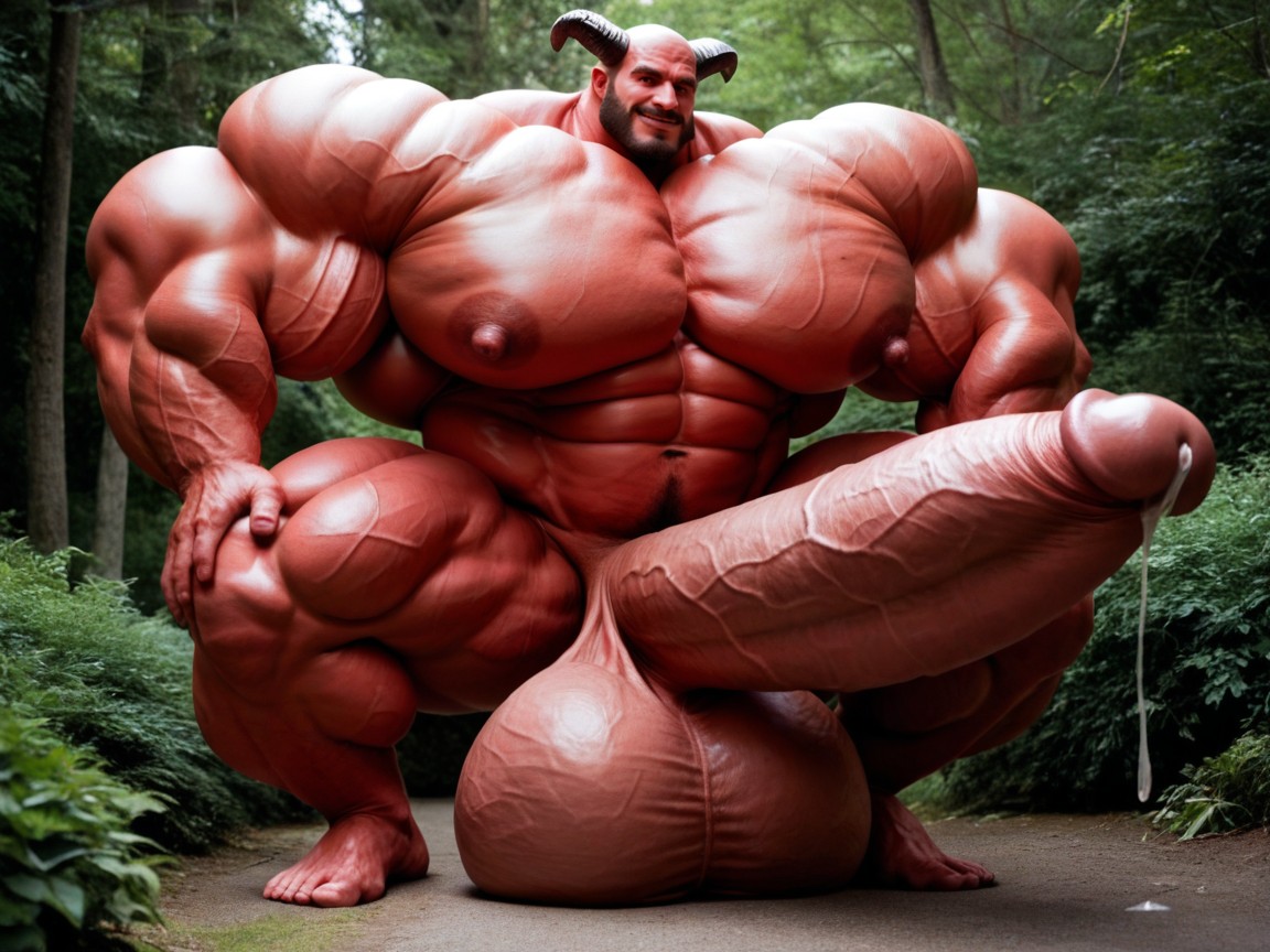 Massive Oversized Hyper Balls, Oversized Hyper Muscles, Hyper Wide Round Muscle 게이 AI 포르노