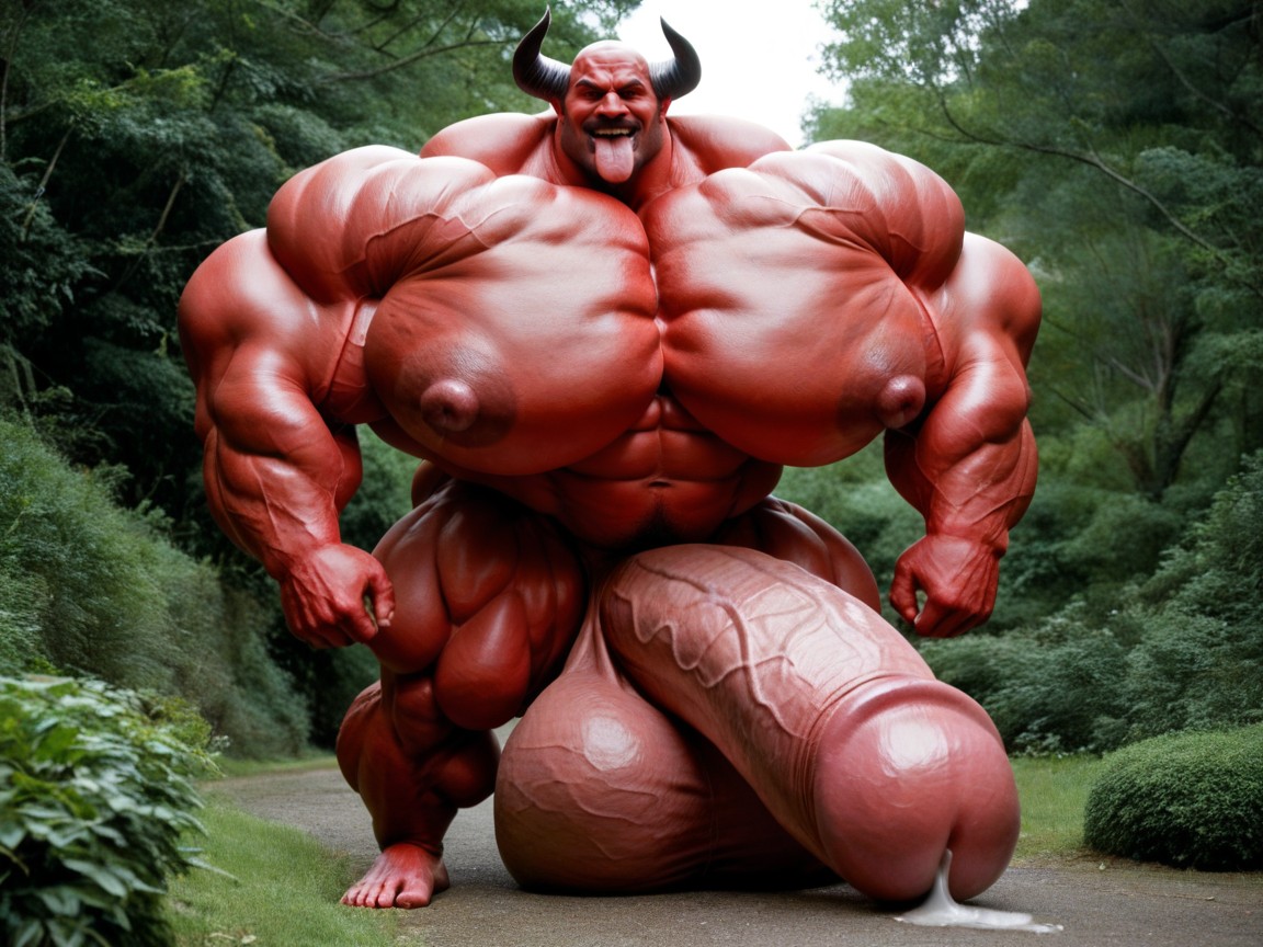 Massive Oversized Hyper Testicles, Bosque, Massive Oversized Hyper Balls Porno gay IA