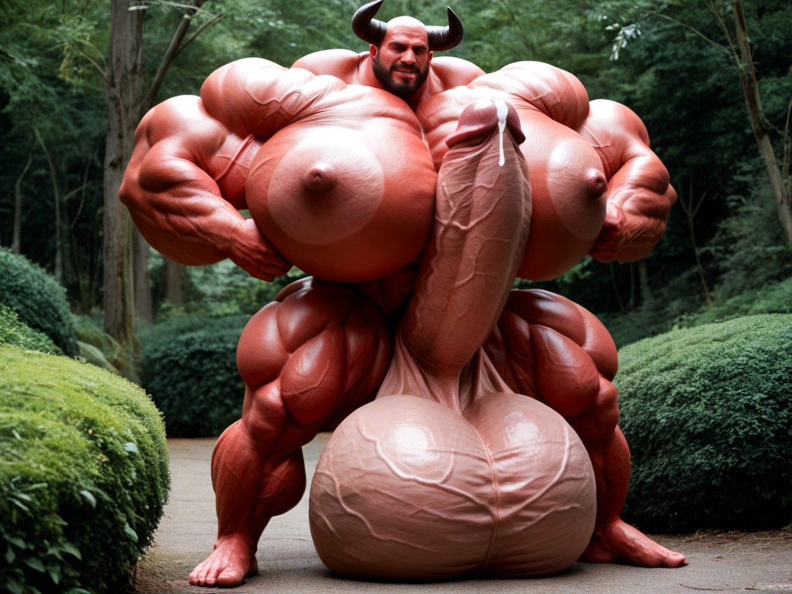 Massive Oversized Hyper Testicles, Over Inflated Hyper Muscles, Oversized Hyper Gigantic Balls AI同性戀黃片