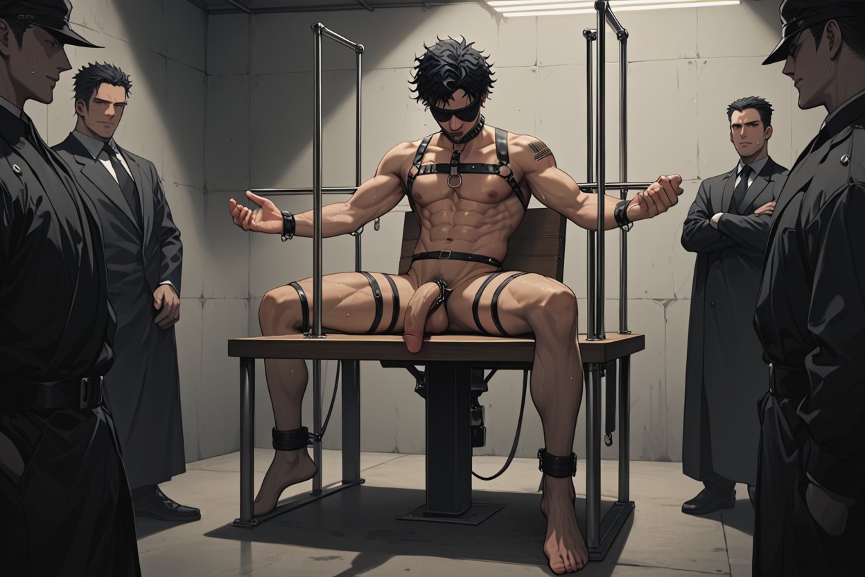 Wrists And Ankles, Fit, Hair Grabbed AI Gay Porn