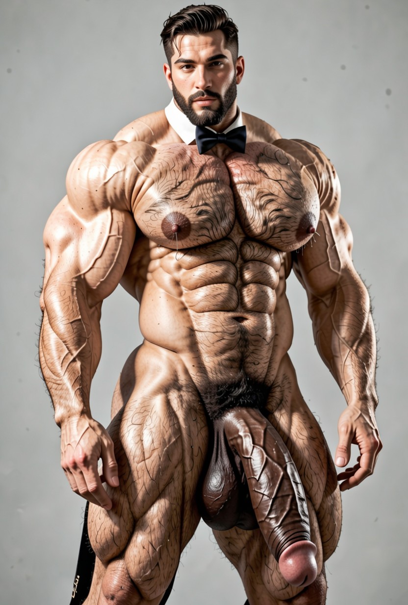 Veiny Black Cock, Large Black Cock, 側視圖 AI同性戀黃片