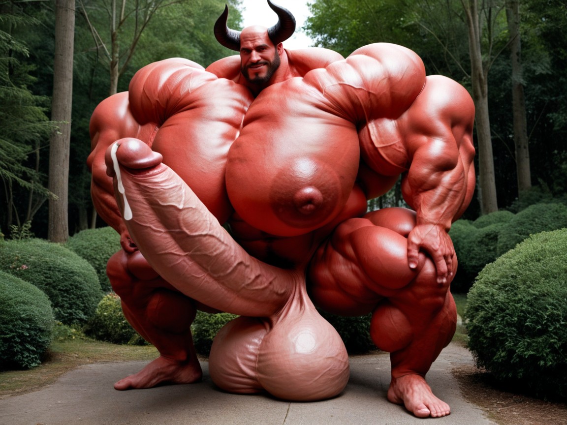 Massive Oversized Hyper Balls, 빨간색, Hyper Massive Balls Hang 게이 AI 포르노