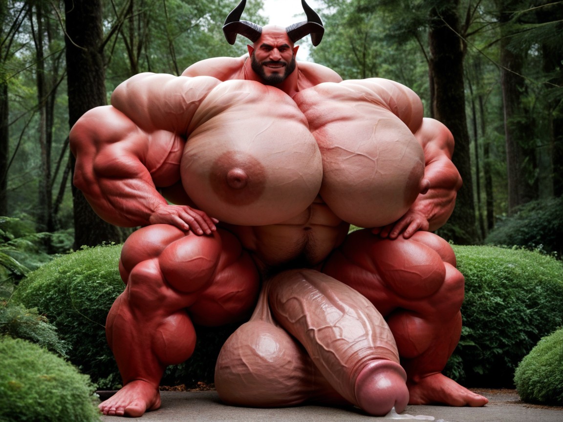 Hyper Muscle, Hyper Veiny Muscles, 視聴者を見つめる ゲイAIポルノ