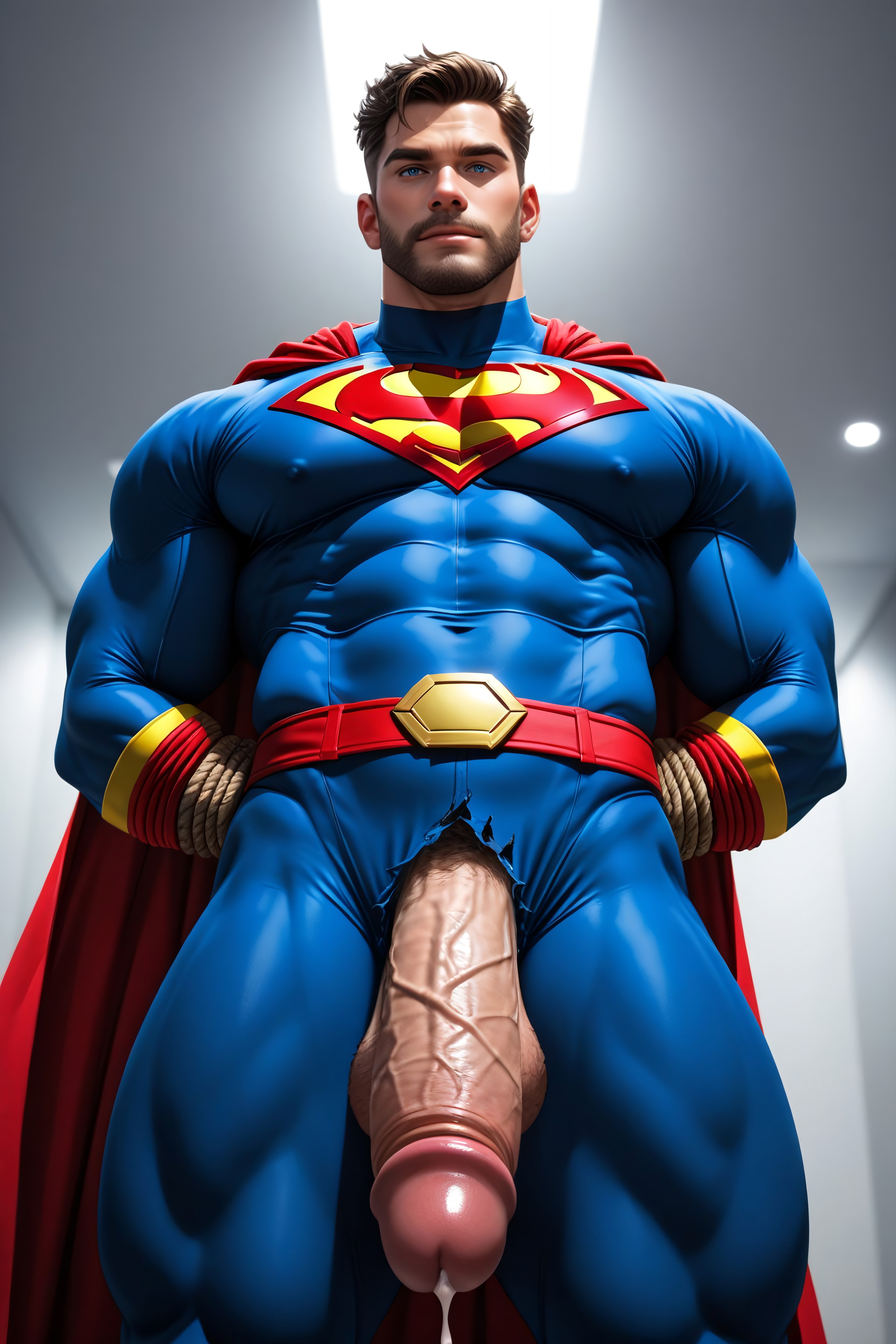 Rope Around, Noose Around, Superhero 게이 AI 포르노