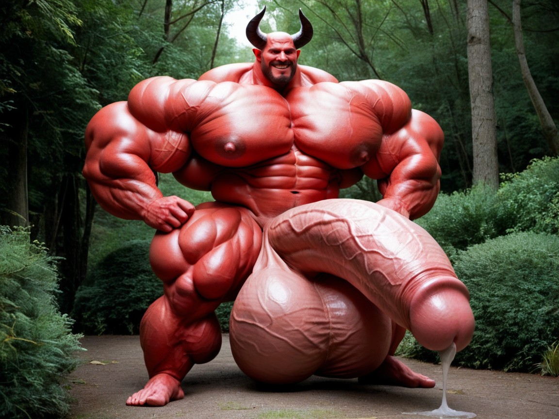 Hyper Puffy Nipples, Insane Muscle Growth, Hyper Veiny Muscles 게이 AI 포르노