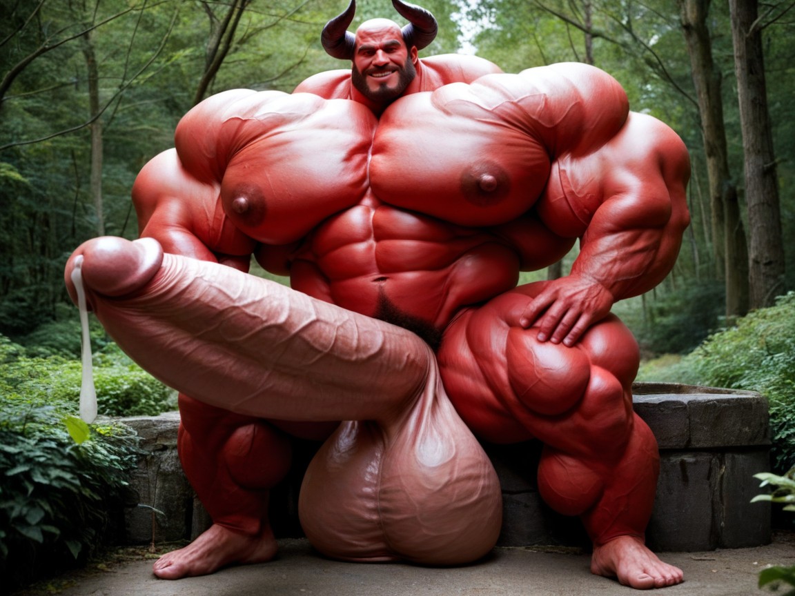 Impossibly Massive Muscles, 특대 근육, 18+ 게이 AI 포르노
