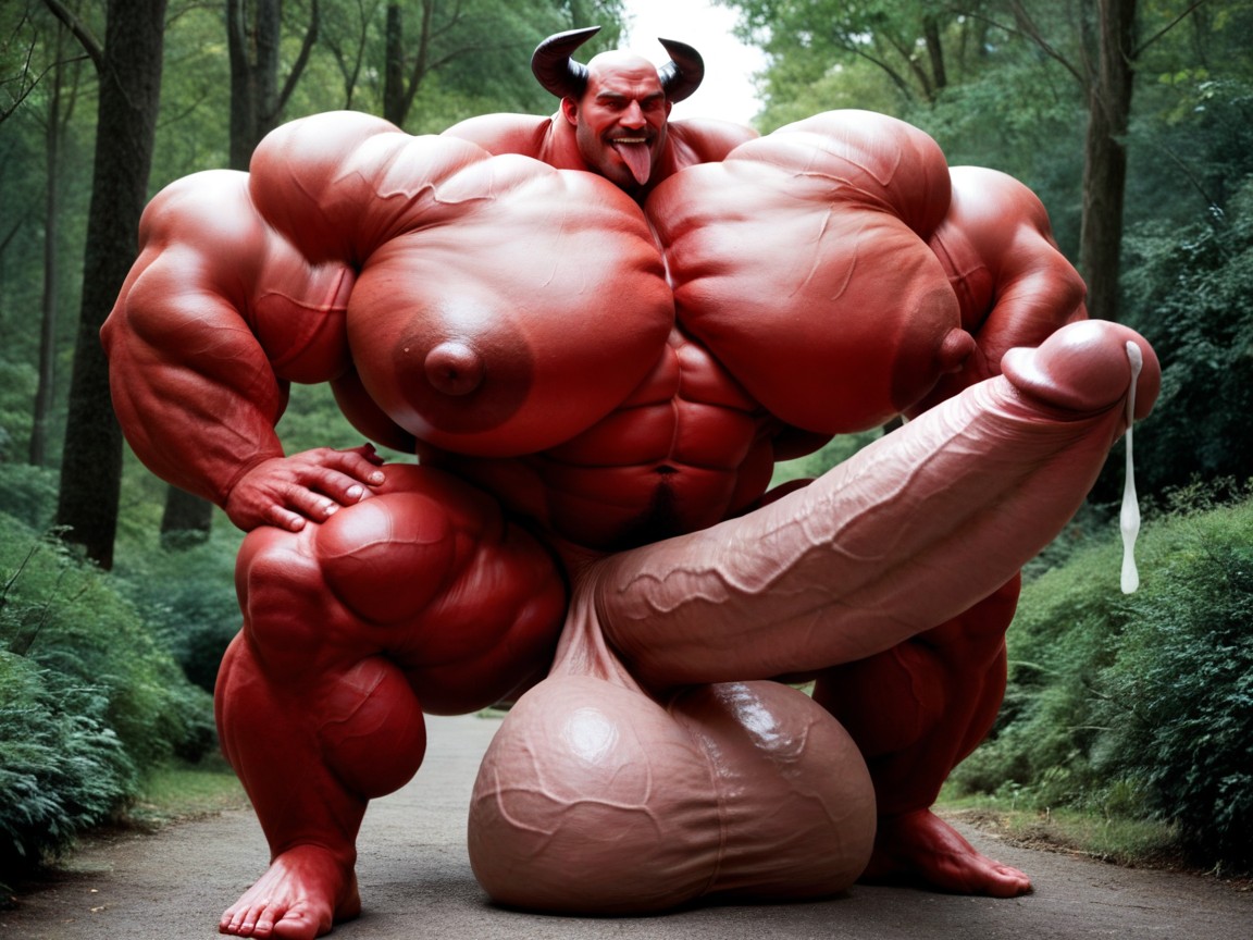 Hyper Veiny Muscles, Exremely Red Skin, Hyper Red Skin AI同性戀黃片