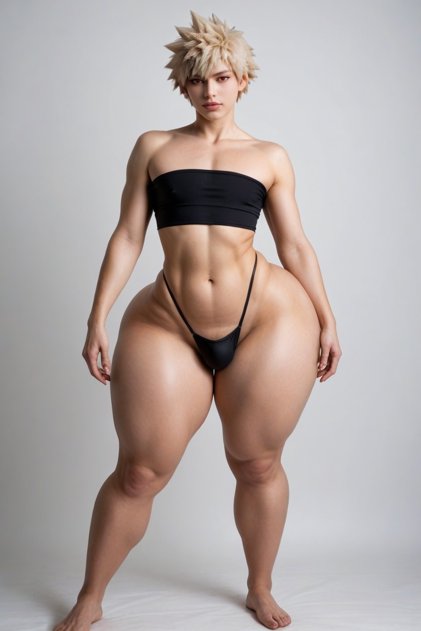 全身, Hipbone Visible, Hyper Extreme Plump Round Lips AI同性恋黄片