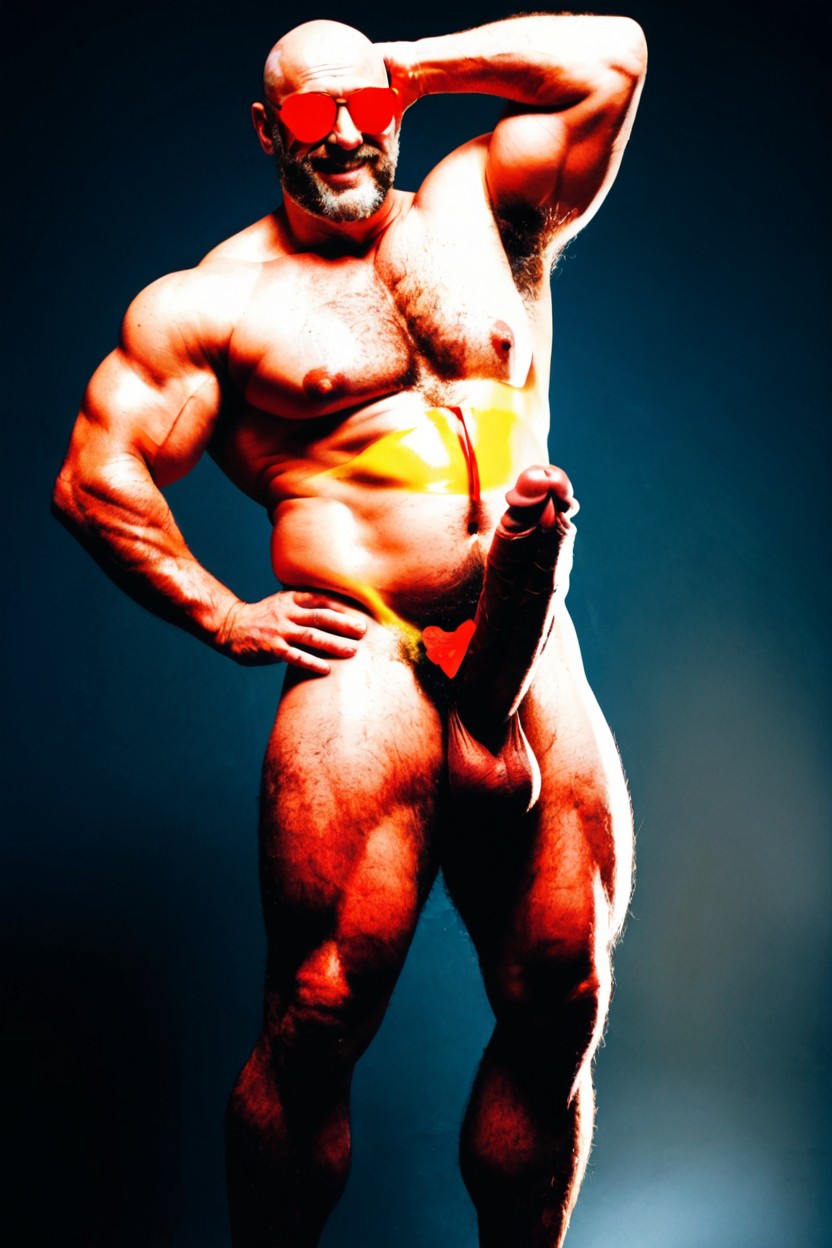Excessive Body Hairy, 贴身衣服, 难以置信的超长阴茎 AI同性恋黄片