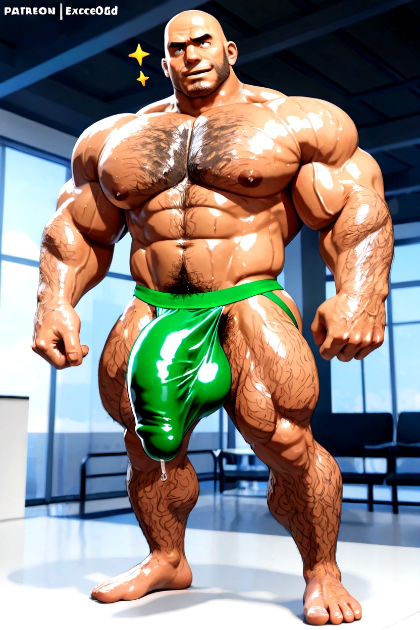 Impossibly Long Hyper Penis, Subject, Excessive Body Hair 게이 AI 포르노