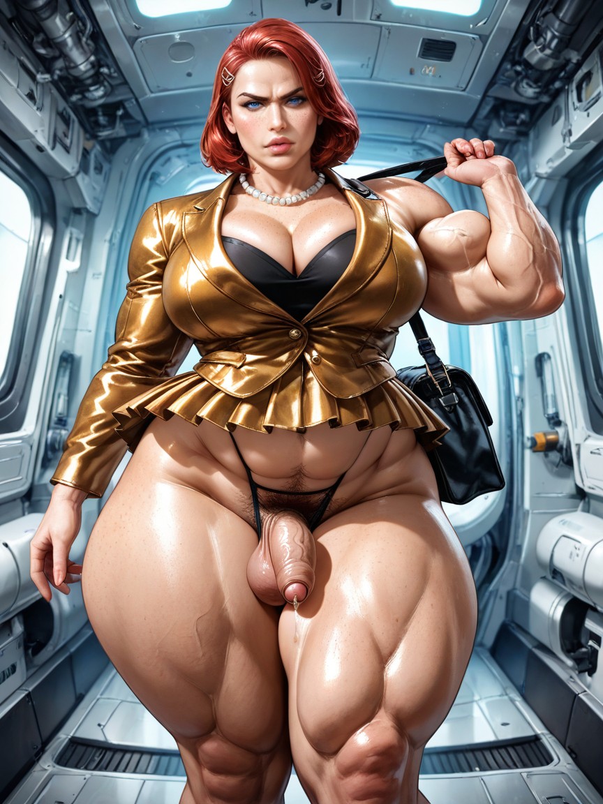 Wide Hips, Knees Together With Feet Apart, Bimbo Pornografia gay com IA