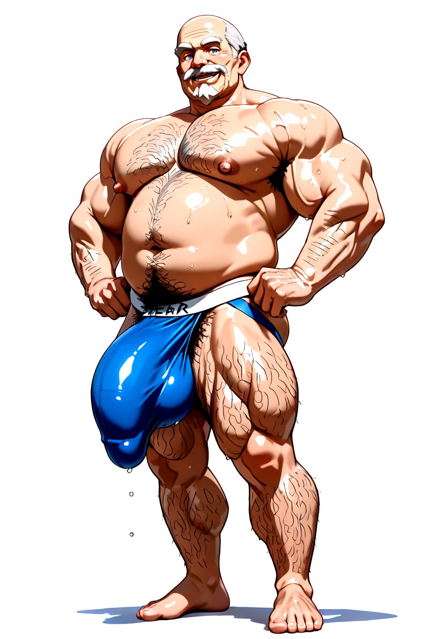 Receding Hairline, Hairy Arms, 50+ 게이 AI 포르노