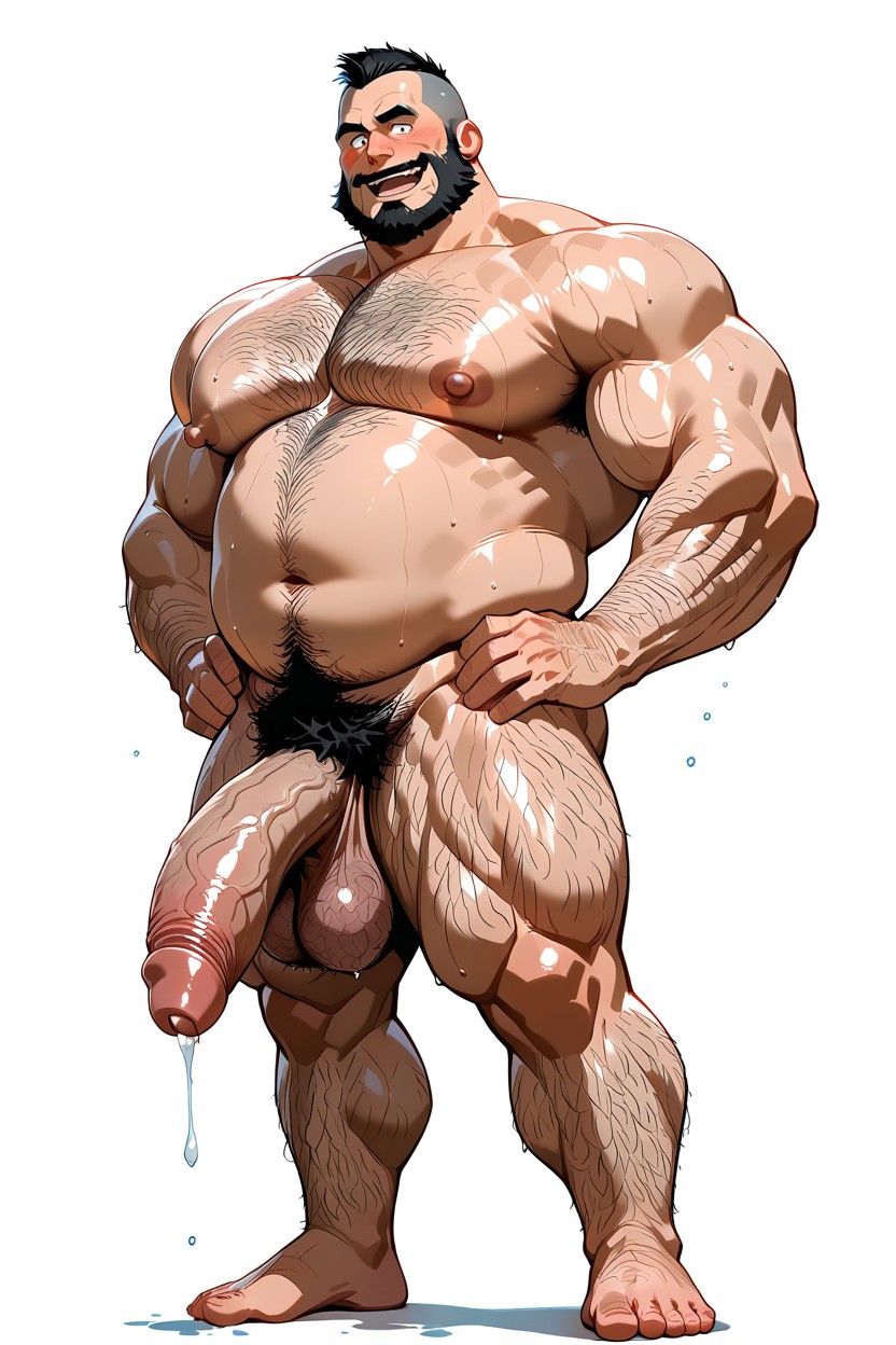 Aggressive Chest Hair, Hyper Nipples, 平头 AI同性恋黄片