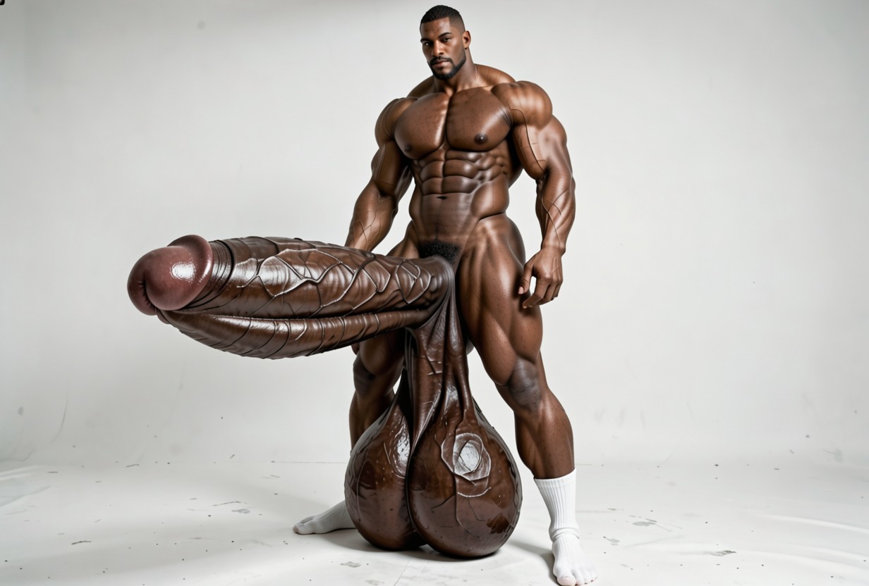 몸보다 큰 음경, Gigantic Thick Long Cock, Two Meters Tall 게이 AI 포르노