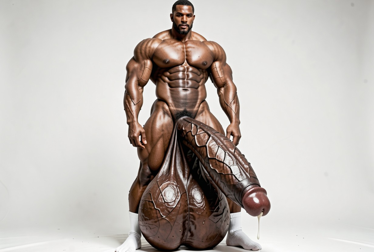 Cock Thicker Than Body, Hairless, Extreme Thick Long Hyper Cock AI同性恋黄片