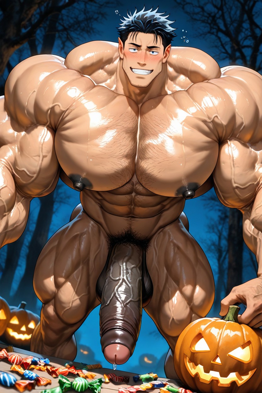 Oversized Muscles, Bust Shot, Foreskin AI Gay Porn