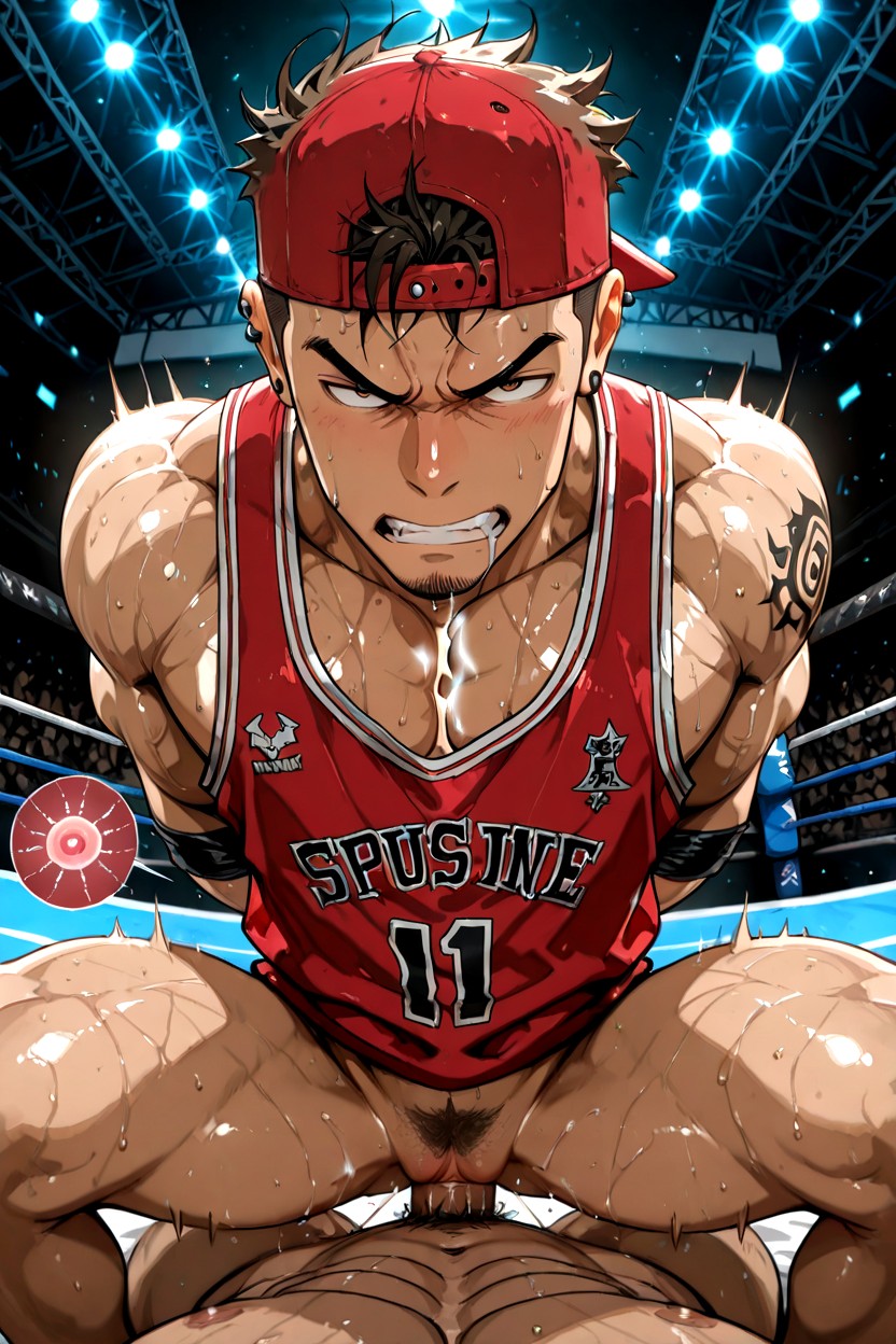 Tan Skin, Crowd Looking, 18+ ゲイAIポルノ