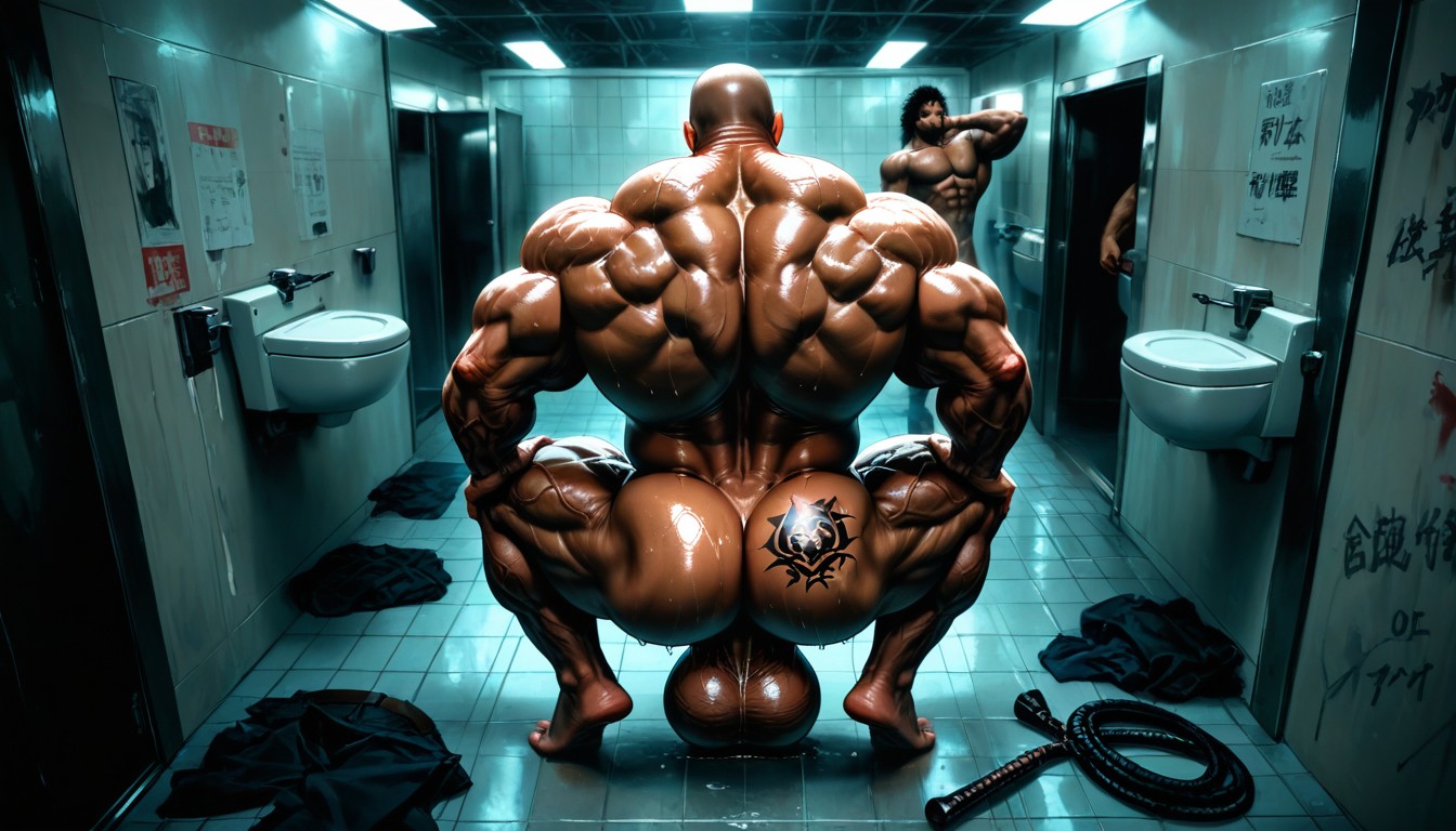 Gloomy Atmosphere, Massive Meaty Body, Looking Up 게이 AI 포르노