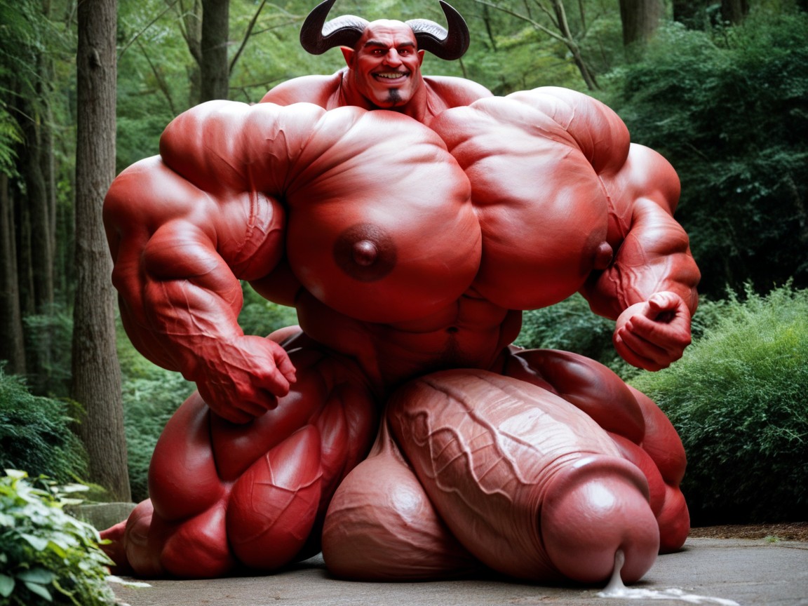 Exremely Red Skin, 赤い肌, Fully Red Skin ゲイAIポルノ