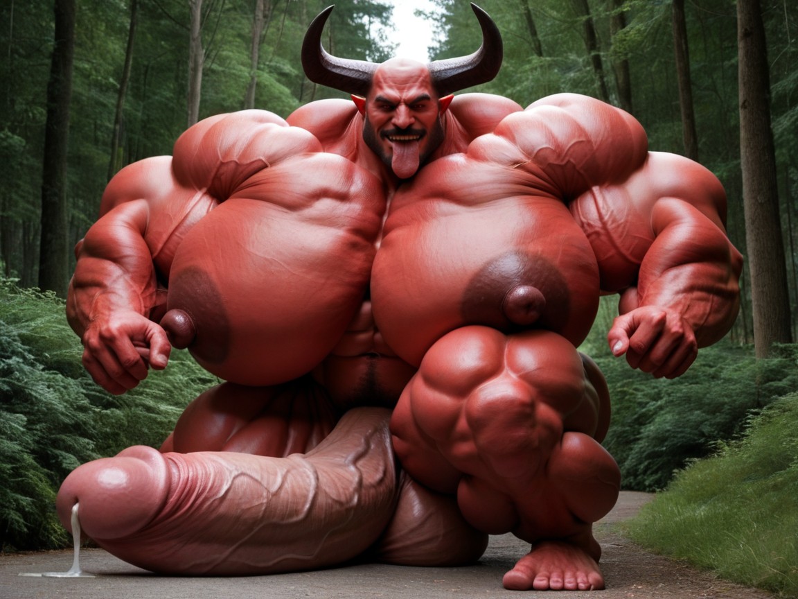 Impossibly Massive Muscles, Cock Bigger Than Human, Hyper Oversized Muscles AI同性恋黄片