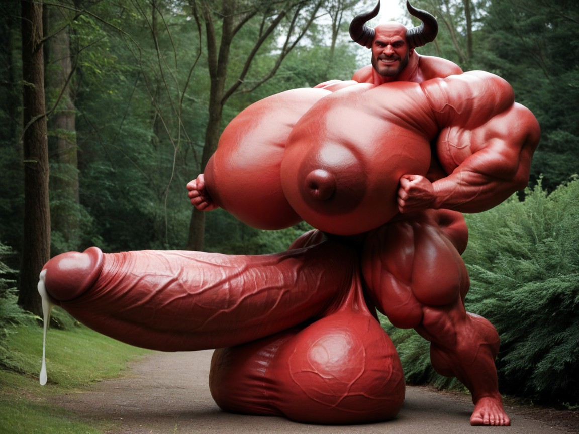 フルボディ, Hyper Muscle, Massive Oversized Hyper Testicles ゲイAIポルノ
